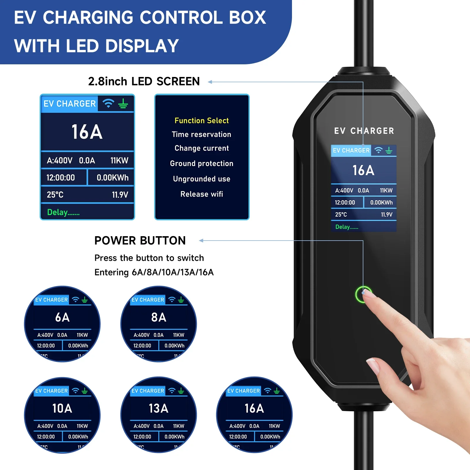 AFEEV kabel pengisi daya porta - Type 2 Portable Ev Charger 11Kw Cee ulasan dan harga